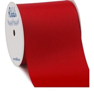 Red Grosgrain Ribbon by Ribbli 3 inches 10 Yard Spool